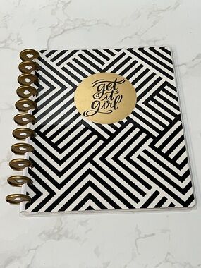 Get It Girl Black White & Gold Undated The Big Happy Planner Notebook